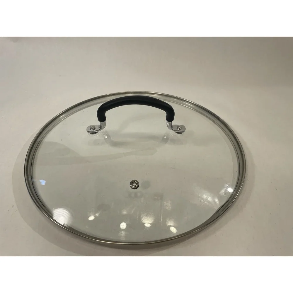 Glass Pot Pan Saucepan Lid Replacement Round Rim: 11.5 in Large Cookware Glass